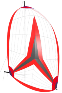 A2-Spinnaker Maatwerk asymmetrische spinnaker/gennaker